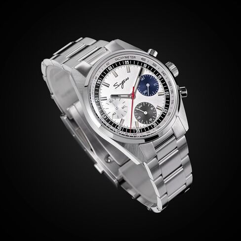 Sugess Chrono Hertiage S465.TE.S ST1903 Mechanical Chronograph Mens Wrist Pilot Watch Seagull 1963 in Saudi Arabia
