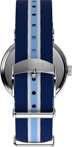 Timex Men's Peanuts Weekender Pickleball 37mm Watch - Blue Slip-Thru Double Layer White Dial Silver-Tone Case in Kuwait