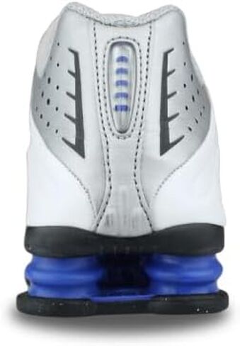 Nike Shox R4 Men's Shoes (HQ1988-100, White/Racer Blue/Iron Grey/Metallic Silver) Size 11.5 in Saudi Arabia