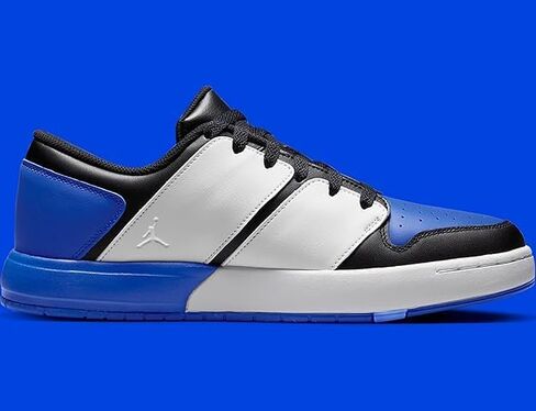حذاء Jordan Nu Retro 1 Low Lifestyle للرجال باللون الأسود/الأزرق من JORDAN in Kuwait