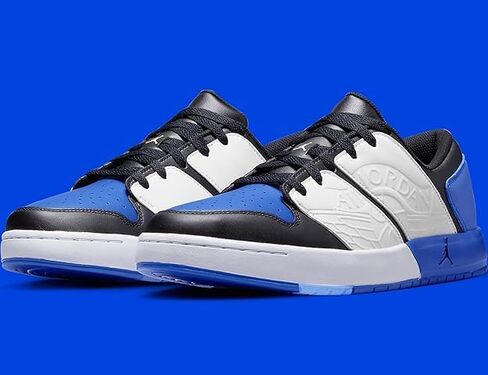 حذاء Jordan Nu Retro 1 Low Lifestyle للرجال باللون الأسود/الأزرق من JORDAN in Kuwait