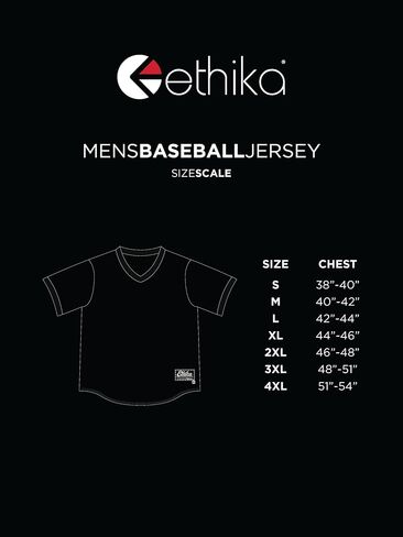 قميص بيسبول رجالي من Ethika، قميص رياضي بأكمام قصيرة للرياضة وملابس الشارع - حافظة علوية in Kuwait