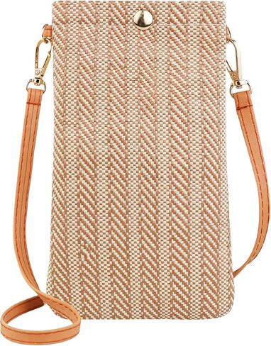 Phone Purse, Woven Straw Cell Phone Purse Phone Crossbody Bags for Women, Cell Phone Crossbody Bag Phone Bag in Saudi Arabia