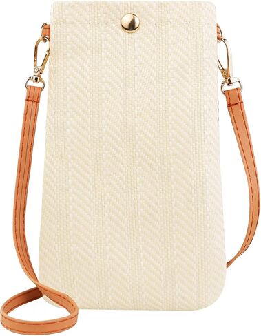 Phone Purse, Woven Straw Cell Phone Purse Phone Crossbody Bags for Women, Cell Phone Crossbody Bag Phone Bag in Saudi Arabia