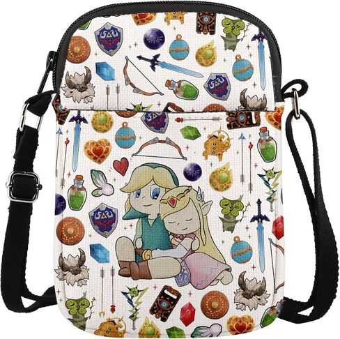 MAOFAED Video Game Inspired Crossbody Bag for Fans, Game Enthusiast Gift, Gaming Couple Gift, Fandom Gifts(boy girl) in Kuwait