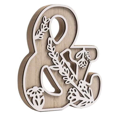 3D Layered Floral Wooden Letters for Wall Decor, 4.9" Name Sign for Nursery, Wood Alphabet Letter A Boho Wildflower Girls Kids Room Initials for Table Shelf Home Decorations in Saudi Arabia