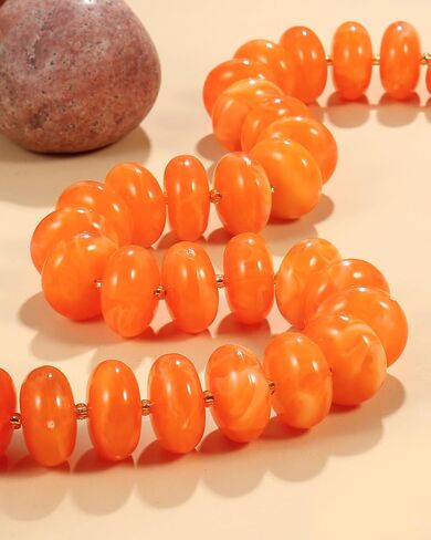 Colorful Chunky Beaded Choker Necklace for Women, Cute Acrylic Necklace, Trendy Fashion Jewelry Gift in Kuwait