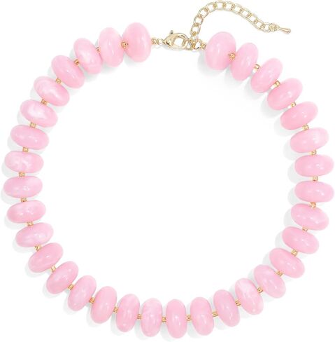 Colorful Chunky Beaded Choker Necklace for Women, Cute Acrylic Necklace, Trendy Fashion Jewelry Gift in Kuwait