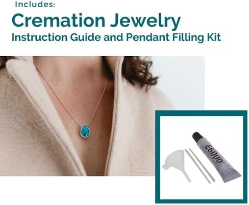 Eternity II Pendant and Necklace for Ashes, Sterling Silver, Cremation Jewelry for Ashes in Saudi Arabia