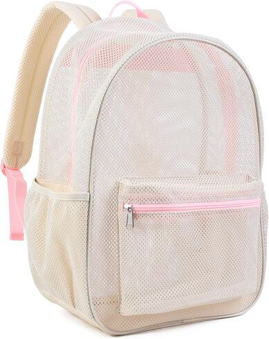 COVAX Mesh Bookbag See Through College Mesh Backpack, Royal Blue in Kuwait