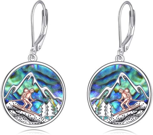 Abalone Shell Earrings Sterling Silver Abalone Shell Earrings Birthday Jewelry Gifts for Women in Saudi Arabia