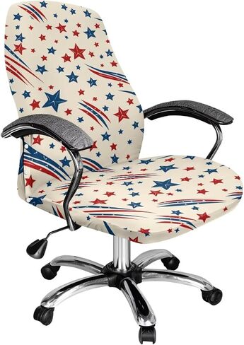 Office Chair Cover, Strawberry Breathable Stretch Computer Chair Cover with Armrest Covers Removable Washable Boss Chair Covers Reusable High Back Chair Slipcover in Kuwait