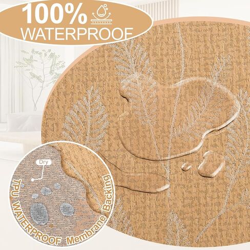 1OO% Waterproof Sectional Couch Covers for Dogs L Shaped Corner Sofa Cover Washable Chenille Sofa Slipcovers Blanket Modern Jacquard Pet Furniture Protector (91"x276", Tan Leaf) in Saudi Arabia