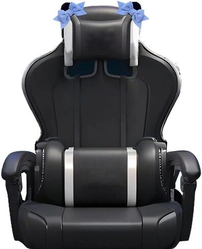 Tsangbaby Cute Bow Bear Ear Gaming Chair Decoration Bows for Chairs Lovely Chair Decoration Cute Gaming Accessories Room Decorate Pink in Saudi Arabia
