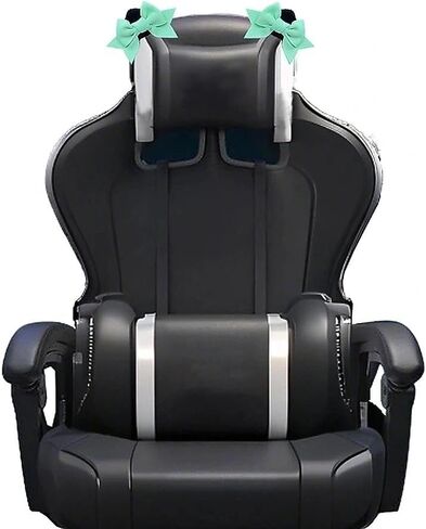 Tsangbaby Cute Bow Bear Ear Gaming Chair Decoration Bows for Chairs Lovely Chair Decoration Cute Gaming Accessories Room Decorate Pink in Saudi Arabia