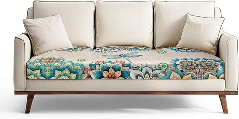 Aztec American Tribal Print Sofa Cushion Cover, Stretch Couch Cushion Covers Modern Sofa Seat Slipcovers for Loveseat Sofas Washable Sofas Cushions Furniture Protector, S in Saudi Arabia