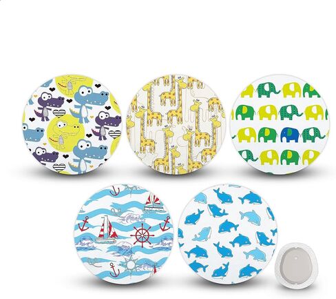 15Pack Waterproof G7 Adhesive Patches Stelo Sensor Covers Hypoallergenic & Latex-Free Overpatch Breathable CGM Protection Covers for 15 Days,Sea & Safari Fun in Saudi Arabia
