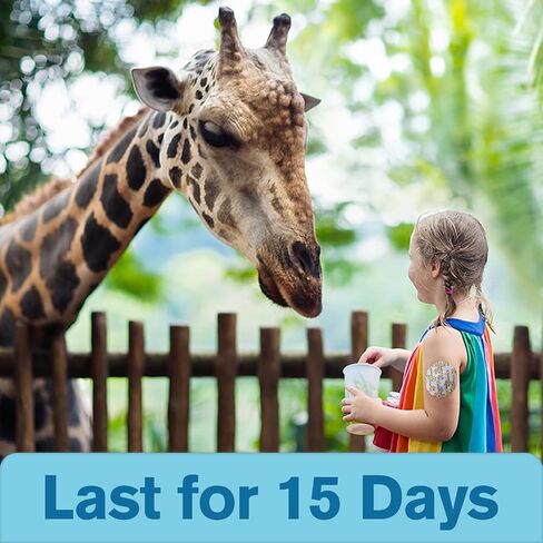 15Pack Waterproof G7 Adhesive Patches Stelo Sensor Covers Hypoallergenic & Latex-Free Overpatch Breathable CGM Protection Covers for 15 Days,Sea & Safari Fun in Saudi Arabia
