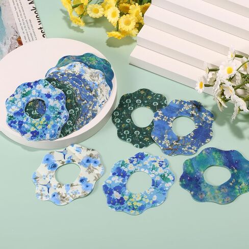 25Pcs Adhesive Patches for Dexcom G7, Flowers Print Waterproof Breathable CGM Sensor Covers Long-Lasting Overpatch for Dexcom G7 Stickers (Blue Styles) in Kuwait