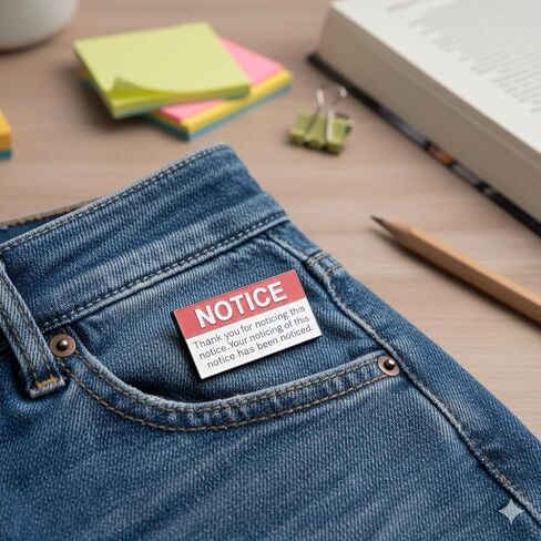 Funny Notice Pin - Humor Noticing Enamel Pins Brooches for Jackets, Backpacks, Hats. Thankful Brooches Gifts for Coworkers, Friends, Adults,Women. in Saudi Arabia