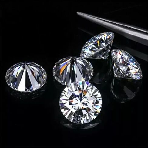 2MM Round Lab-Created Diamond, D Color VVS1, GIE Certified, 90 Pieces Loose Stones for Jewellery Making in Kuwait