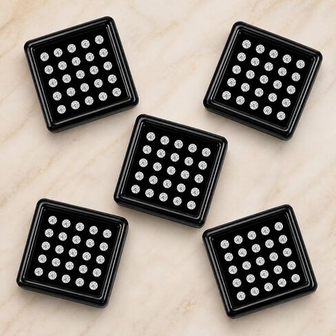 2MM Round Lab-Created Diamond, D Color VVS1, GIE Certified, 90 Pieces Loose Stones for Jewellery Making in Kuwait