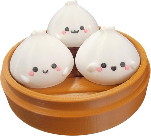 Dim Sum Dumpling Patterns With 3 Dumplings - Collectible Figurines in Saudi Arabia