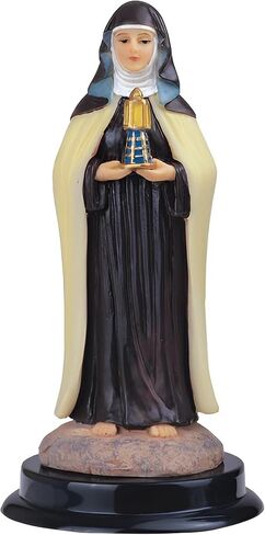 ICE Armor 5" H Saint Clare Statue St. Clare of Assisi Holy Figurine Religious Decoration Office Desk/Home/Living Room/Table Decor, Perfect House Warming Gifts for New Home in Saudi Arabia