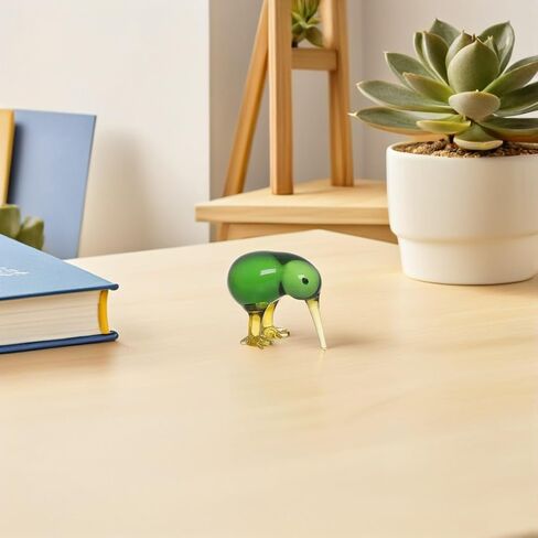 Veemoon Crystal Birds Figurines Glass Bird Desktop Ornaments Hand Blown Glass Art Crafts Miniature Bird Statue for Home, Office, Car Interior Decoration in Kuwait