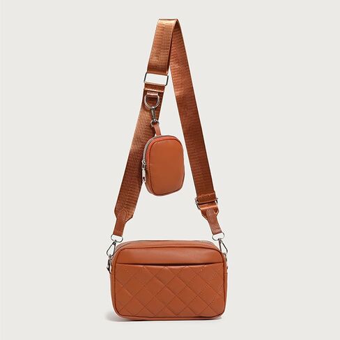 Crossbody Bags for Women, Small PU Leather Phone Purse with Adjustable Strap, Wallet Case with Zipper Pockets in Kuwait