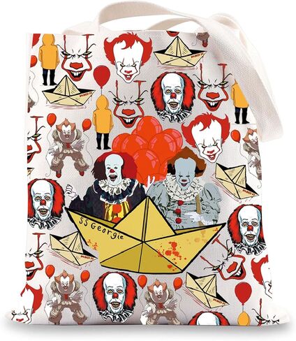 BWWKTOP مهرج الشر المهرج حقيبة كروسبودي Pennywise المشجعين هدية Pennywise الوجه حقيبة كتف Pennywise Merch in Kuwait