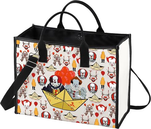 BWWKTOP مهرج الشر المهرج حقيبة كروسبودي Pennywise المشجعين هدية Pennywise الوجه حقيبة كتف Pennywise Merch in Kuwait