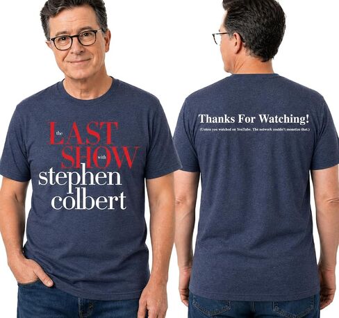 The Last Show Stephen Colbert 2026 Shirt, Thanks for Watching, The Last Show Gift Merch Multicolor in Kuwait