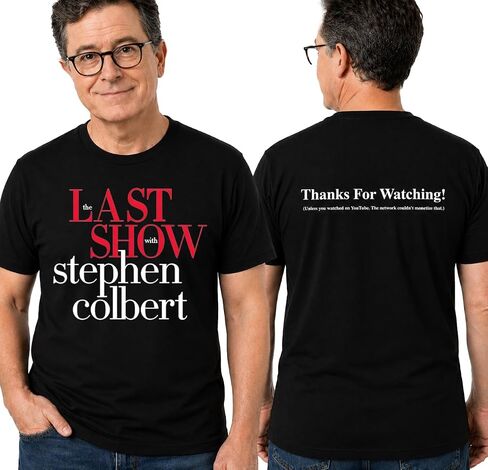 The Last Show Stephen Colbert 2026 Shirt, Thanks for Watching, The Last Show Gift Merch Multicolor in Kuwait