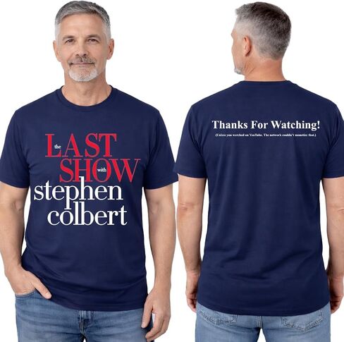 The Last Show Stephen Colbert 2026 Shirt, Thanks for Watching, The Last Show Gift Merch Multicolor in Kuwait