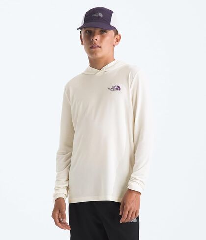 هودي بغطاء للرأس Adventure Coastal Climb للأطفال من The North Face - بلوفر ماص للرطوبة، خفيف الوزن وقابل للتمدد، غطاء رأس متين in Kuwait