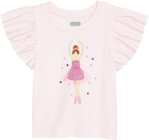 Mud Pie Toddler Girl Dance Ruffle Tee in Kuwait