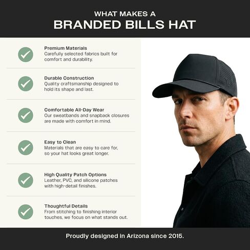 Bare Elite XGen™ 5 Panel Rope Hat for Men | Baseball Cap in Kuwait