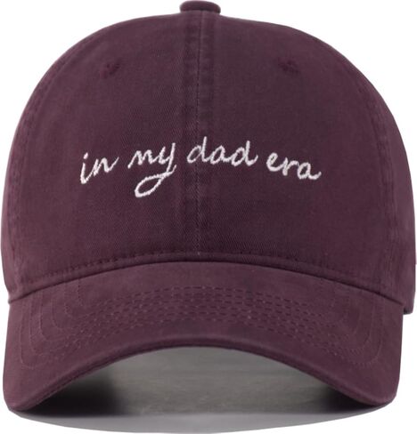 in My Dad Era Hat for New Dads & Fathers, Vintage Washed Embroidered Baseball Cap,Father's Day Birthday Ideal Gift in Saudi Arabia