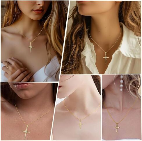Elegant Cross Necklace for Women and Men,Perfect for Easter or Holiday Gifts in Kuwait