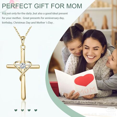 Elegant Cross Necklace for Women and Men,Perfect for Easter or Holiday Gifts in Kuwait