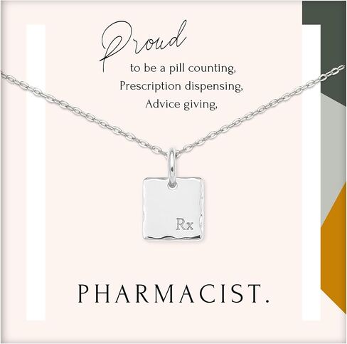 HOPE LOVE SHINE Doctor Pharmacy Necklace 14K Gold Vermeil Sterling Silver Message Card Gift in Saudi Arabia