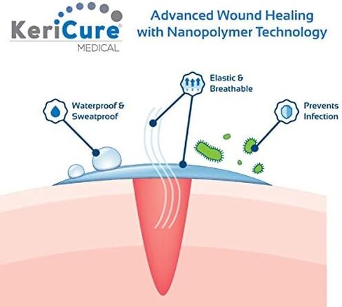 KeriCure's Natural Seal Spray on Bandage with Itch Relief, 1oz First Aid Barrier, Soothing, Protective, Moisturizing Liquid Bandage for Kids, Woman Owned Small Business in Saudi Arabia