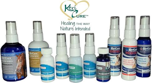 KeriCure's Natural Seal Spray on Bandage with Itch Relief, 1oz First Aid Barrier, Soothing, Protective, Moisturizing Liquid Bandage for Kids, Woman Owned Small Business in Saudi Arabia