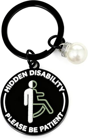Hidden Disability Keychain Hidden Disabilities Gifts Chronic Illness Awarenesss Mental Health Awareness Keyring Christmas Birthday Gift in Kuwait