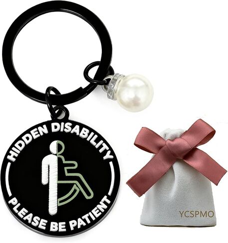 Hidden Disability Keychain Hidden Disabilities Gifts Chronic Illness Awarenesss Mental Health Awareness Keyring Christmas Birthday Gift in Kuwait