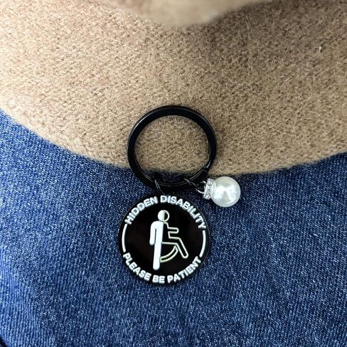 Hidden Disability Keychain Hidden Disabilities Gifts Chronic Illness Awarenesss Mental Health Awareness Keyring Christmas Birthday Gift in Kuwait