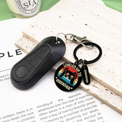igvean Godfather Gift God Father Gifts for Men Funny Keychain for Men Fathers Day Birthday Gifts for Godfather God Father's Gift from Godchild Christmas Valentine's Day Present in Saudi Arabia