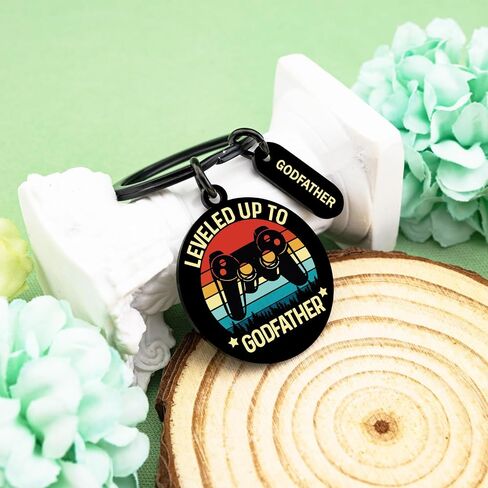 igvean Godfather Gift God Father Gifts for Men Funny Keychain for Men Fathers Day Birthday Gifts for Godfather God Father's Gift from Godchild Christmas Valentine's Day Present in Saudi Arabia