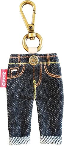 Noah.Q] Miniature Denim Keychain, Japanese Brand Mini Jeans Bag Charm, Cute Denim Key Ring for Keys, Backpacks, Purses, and Gifts in Kuwait